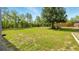 Expansive backyard featuring lush greenery and mature trees, perfect for outdoor activities at 15348 Glossy Ibis Rd, Weeki Wachee, FL 34614