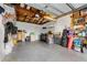 Spacious garage interior with ample room for storage, laundry appliances and organization at 1881 N Hercules Ave # 602, Clearwater, FL 33765