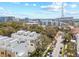 Aerial view of neighborhood featuring modern architecture and street with parked cars at 303 15Th N St, St Petersburg, FL 33705