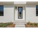 Close up of front door featuring modern design, landscaping, and ample light at 303 15Th N St, St Petersburg, FL 33705