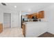 Kitchen featuring stainless steel appliances and an eat-in countertop at 4149 Winding River Way, Land O Lakes, FL 34639