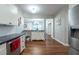 This updated kitchen provides an open view and easy access to adjacent living spaces at 4228 Silver Star Dr, Spring Hill, FL 34609