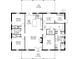 Detailed floor plan showcasing the layout with bedrooms, bathrooms, kitchen, living areas, and porch dimensions at 4261 Burns Rd, Brooksville, FL 34602
