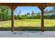 Captured from the porch, a wide-angle view of the open, wooded landscape providing privacy and serenity at 4261 Burns Rd, Brooksville, FL 34602