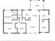 Detailed floor plan showing layout of bedrooms, bathrooms, kitchen, living room, dining area, and sunroom at 4425 Porpoise Dr, Tampa, FL 33617