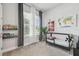 Bright and airy ' bedroom with a playful decor, plush carpeting, and plenty of natural light at 7616 Paradiso Dr, Apollo Beach, FL 33572