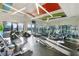 Bright fitness center with modern equipment, contemporary lighting and plenty of space at 7616 Paradiso Dr, Apollo Beach, FL 33572
