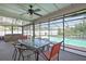 Enjoy the outdoors in this spacious screened in patio with a pool view at 11187 Blythville Rd, Spring Hill, FL 34608