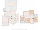 Detailed floor plan showcasing the layout of a spacious two-story home with various rooms and dimensions at 15420 Aubrey Ave, Spring Hill, FL 34610