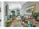 View of elegant, open-plan living room with stylish decor and fireplace at 2475 Bay Berry Dr, Clearwater, FL 33763