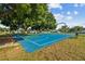 Community basketball court with multiple hoops and plenty of room for neighborhood play at 25521 Bruford Blvd, Land O Lakes, FL 34639