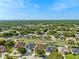 Aerial shot of a residential neighborhood with green trees, grass, and houses with screened pool enclosures at 2814 Duncan Tree Cir, Valrico, FL 33594