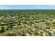 An aerial view of a residential neighborhood features lush trees and green grass, with many houses lining the streets at 2814 Duncan Tree Cir, Valrico, FL 33594