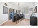 Stylish bar area with seating, ample storage, display cabinets, and a sophisticated ambiance at 2814 Duncan Tree Cir, Valrico, FL 33594