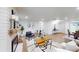 Bright and airy living room with a fireplace, modern decor, and hardwood floors at 2933 Stearns Rd, Valrico, FL 33596