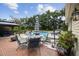 Backyard patio with pool, seating area, and gazebo at 3018 Pemberton Trace Ct, Plant City, FL 33565