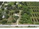 Aerial view shows a serene property with green spaces and nearby ponds at 3203 21St Se Ave, Ruskin, FL 33570