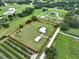 Expansive property featuring a well-maintained home with a pool, bordered by mature trees and lush greenery at 3212 E Merrin Rd, Plant City, FL 33567