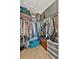 Well-organized walk-in closet features rods, shelves, and storage solutions for ample space and organization at 3320 Pleasant Willow Ct, Brandon, FL 33511