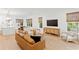 Bright living room with a flatscreen TV and natural light from the windows at 334 11Th Ne Ave, St Petersburg, FL 33701