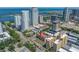 Aerial view showcasing the property's location near the bay and downtown at 340 1St N St # I, St Petersburg, FL 33701
