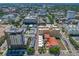 Aerial view showing the building's rooftop and surrounding neighborhood at 340 1St N St # I, St Petersburg, FL 33701