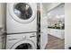 Conveniently located stacked washer and dryer set, just off the kitchen at 340 1St N St # I, St Petersburg, FL 33701