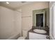 Bathroom featuring a shower/tub combo with a single vanity at 37147 Sagemoor Dr, Zephyrhills, FL 33541