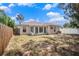 Backyard view showing exterior of home and some fencing at 4514 Arizona Sun Ct, Valrico, FL 33594