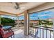 Private screened balcony offering views of the community and lush landscaping at 6145 Sun Blvd # 404, St Petersburg, FL 33715