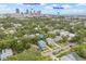 Beautiful aerial view showing the neighborhood, downtown St Pete, and the St Pete Pier in the distance at 661 14Th S Ave, St Petersburg, FL 33701