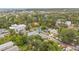 A neighborhood view from the air, showcasing a mix of residential houses and lush greenery at 661 14Th S Ave, St Petersburg, FL 33701