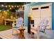 Outdoor deck featuring comfortable seating and ambient lighting for relaxation and entertaining at 661 14Th S Ave, St Petersburg, FL 33701