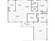 Detailed floor plan of the home showing the layout of the rooms and the square footage at 913 Spindle Palm Way, Apollo Beach, FL 33572