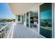 Enjoy views from this spacious balcony with tile flooring, overlooking the water and city at 1 Seaside Ln # 302, Belleair, FL 33756