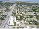 Charming neighborhood aerial view, conveniently near Gulf Beaches at 10703 59Th Ave, Seminole, FL 33772