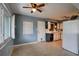 Charming kitchen with a modern ceiling fan, ample counter space and window views at 10703 59Th Ave, Seminole, FL 33772