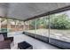 Relax on the screened porch and enjoy the backyard at 10703 59Th Ave, Seminole, FL 33772