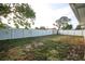 Spacious fenced backyard with ample room for outdoor activities and relaxation at 10740 Oldham Rd, Port Richey, FL 34668