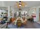 Sunroom features natural light, cozy seating, and lots of places to sit to enjoy your day at 11530 Arlhuna Way, Dade City, FL 33525