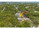 Aerial view of property and surrounding residential neighborhood at 1235 Bass Blvd, Dunedin, FL 34698