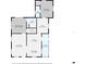 Detailed floor plan showcasing the layout of the home, including the Primary bedroom, kitchen, and living areas at 1235 Bass Blvd, Dunedin, FL 34698