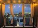 Cozy balcony with decorative lights and views of the neighborhood at 132 Mirror Lake N Dr # 501, St Petersburg, FL 33701