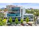Modern commercial building featuring an impressive exterior and a rooftop patio at 132 Mirror Lake N Dr # 501, St Petersburg, FL 33701