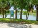 Scenic view of the lake with a fountain and lush greenery at 132 Mirror Lake N Dr # 501, St Petersburg, FL 33701