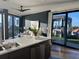 Modern living space flows to the rooftop deck, featuring city views at 132 Mirror Lake N Dr # 501, St Petersburg, FL 33701