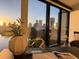 Office area with a view of the cityscape and lakefront at 132 Mirror Lake N Dr # 501, St Petersburg, FL 33701
