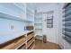 Pantry offers organized storage solutions with shelving and drawers at 147 Bay Point Ne Dr, St Petersburg, FL 33704