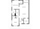 Layout showing primary bedroom, living room, foyer, kitchen, screened porch, and bathrooms at 2003 Greenbriar Blvd # 1, Clearwater, FL 33763