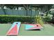 A cornhole game at the community at 2131 Ridge S Rd # 76, Largo, FL 33778